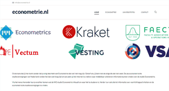 Desktop Screenshot of econometrie.nl